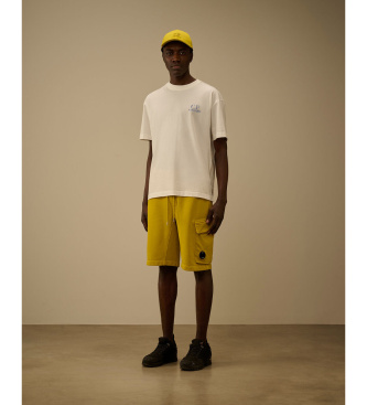 C.P. Company Udobna majica iz belo-rumene barve