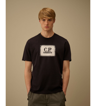 C.P. Company T-shirt Logo Label azul-marinho