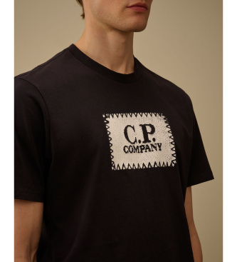 C.P. Company T-shirt Logo Label azul-marinho
