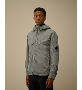 C.P. Company Httejakke med lynls Chrome - R gr