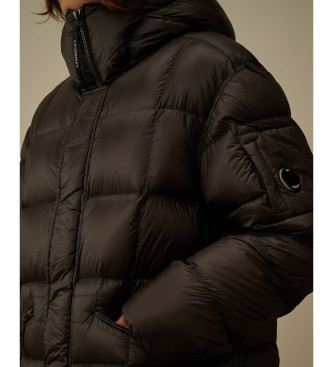 C.P. Company Piumino lungo con cappuccio DD Shell nero