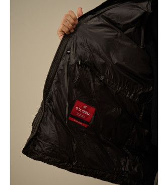 C.P. Company Piumino lungo con cappuccio DD Shell nero