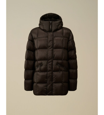 C.P. Company Piumino lungo con cappuccio DD Shell nero