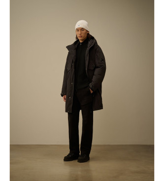 C.P. Company Re-Wool Lens Full Zip Cardigan noir