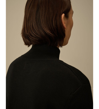 C.P. Company Re-Wool Lens Full Zip Cardigan noir