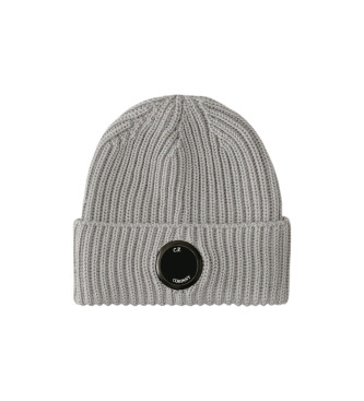 C.P. Company Cappello in lana merino extrafine grigia