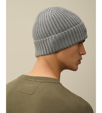 C.P. Company Gorro extra fino lana merino gris