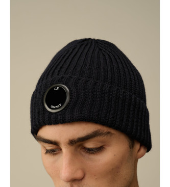 C.P. Company Cappello in lana merino extra fine blu navy