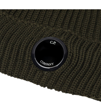 C.P. Company Gorro de l merino verde extrafina