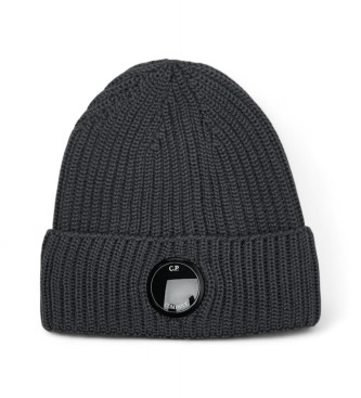C.P. Company Gorro Extrafine Merino Lens gris 