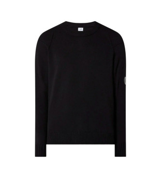 C.P. Company Pull en maille  col rond, noir