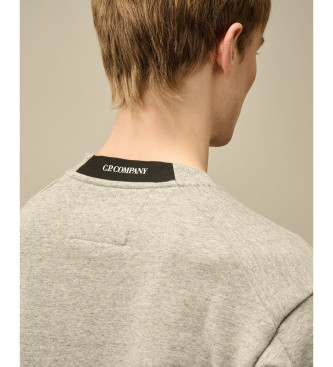 C.P. Company Diagonal Hochgezogener Pullover grau