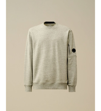 C.P. Company Camisola diagonal levantada cinzenta