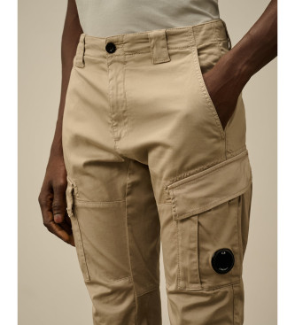 C.P. Company Cargo Lens Saten beige trousers