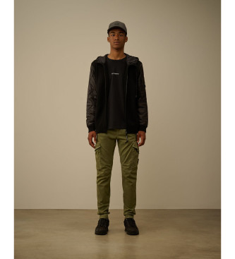 C.P. Company Pantalon cargo en satin stretch vert