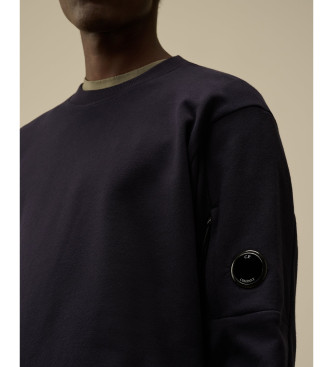 C.P. Company Crewneck sweatshirt Diagonaal Verhoogd Navy