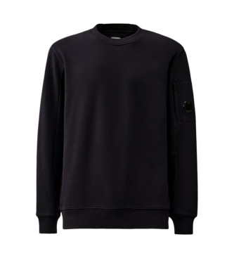 C.P. Company Sweatshirt mit Rundhalsausschnitt Diagonal Raised Navy