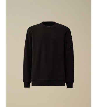 C.P. Company Crewneck sweatshirt Diagonal Raised black