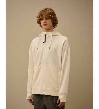 C.P. Company Sudadera Diagonal Raised Fleece Goggle branco
