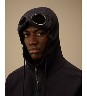 C.P. Company Sudadera Diagonal Raised Fleece Goggle marinho