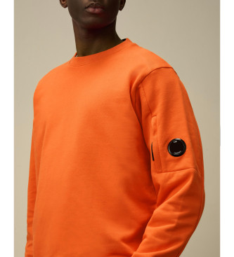 C.P. Company Sweatshirt Diagonaal Verhoogd oranje
