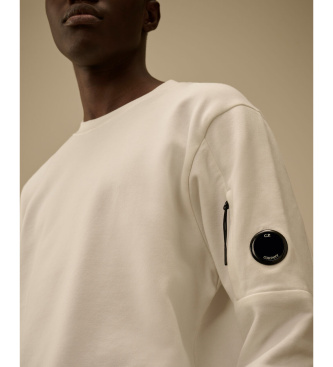 C.P. Company Sweatshirt Diagonal Raiser Lens off-white