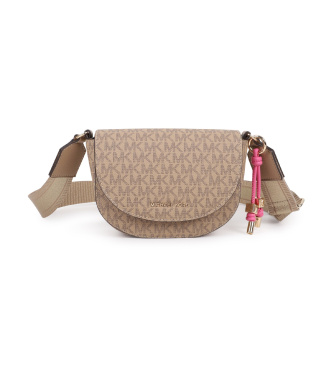 Michael Kors Borsa a tracolla beige a mezzaluna