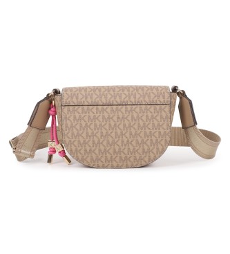 Michael Kors Borsa a tracolla beige a mezzaluna