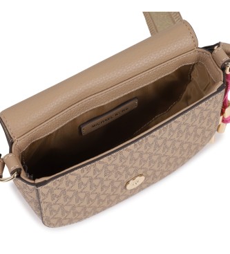 Michael Kors Borsa a tracolla beige a mezzaluna