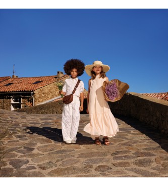 Michael Kors Borsa a tracolla marrone a mezzaluna