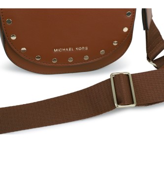 Michael Kors Borsa a tracolla marrone a mezzaluna