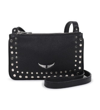 Zadig & Voltaire Sac � bandouli�re noir clout�