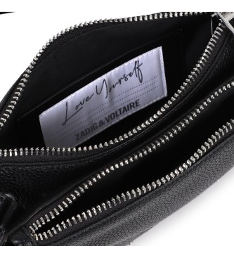 Zadig & Voltaire Sac � bandouli�re noir clout�