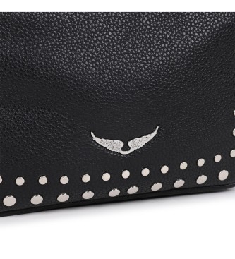 Zadig & Voltaire Sac � bandouli�re noir clout�