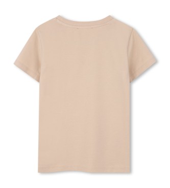 Michael Kors T-shirt beige con logo