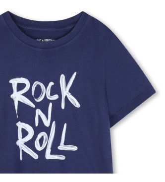 Zadig & Voltaire T-shirt bleu M.C.