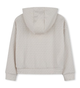 Michael Kors felpa grigia con cappuccio