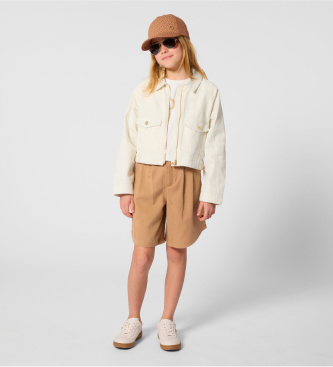 Michael Kors Berretto marrone con monogramma