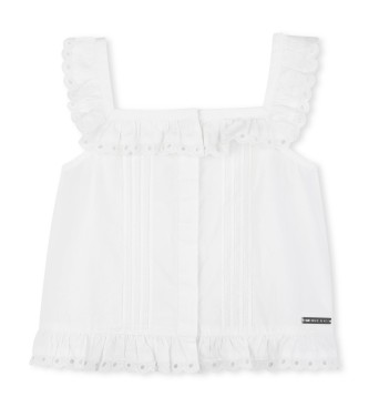 Michael Kors Top in popeline bianco