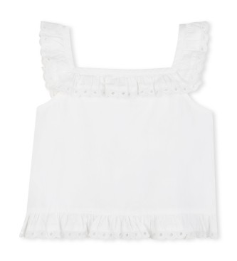 Michael Kors Top in popeline bianco