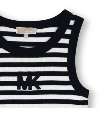 Michael Kors abito lungo a righe blu navy