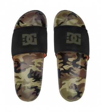DC Shoes Tongs Dc Slide noir, camouflage