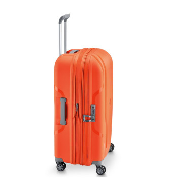 Delsey Paris Orange Carnation Suitcase