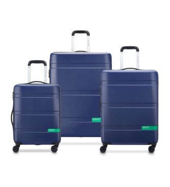 Delsey Paris Set di tre valigie blu scuro