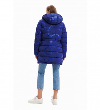 Abrigo padded texto azul - Tienda Esdemarca calzado, moda complementos - zapatos de marca y zapatillas de