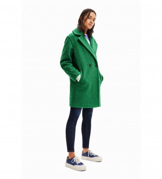 Desigual London green coat
