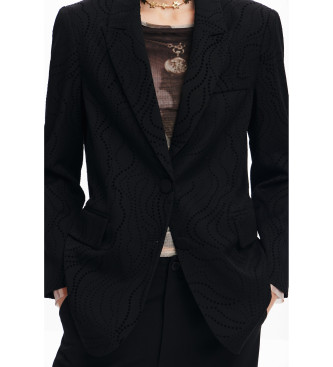 Desigual Blazer Hamburger preto