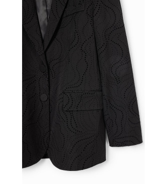 Desigual Blazer Hamburger preto