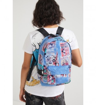 Desigual Mickey Foldable Backpack Mickey Foldes blue -27.8x16.3x41.5cm