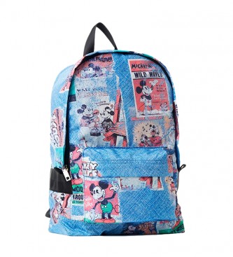 Desigual Mickey Foldable Backpack Mickey Foldes blue -27.8x16.3x41.5cm